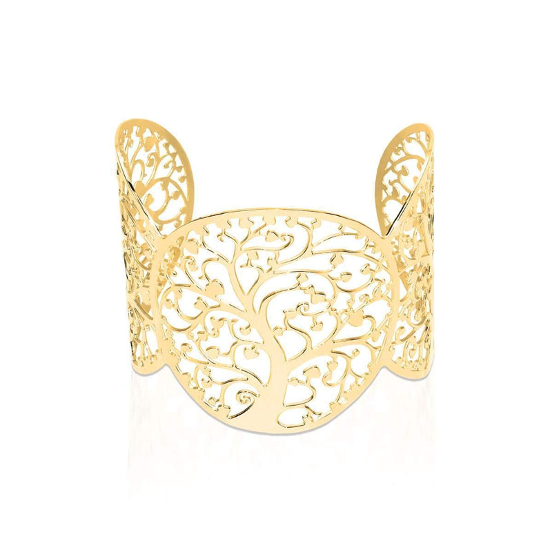 Baum des Lebens | 18 Karat Gold | Lasergeschnittene Manschette