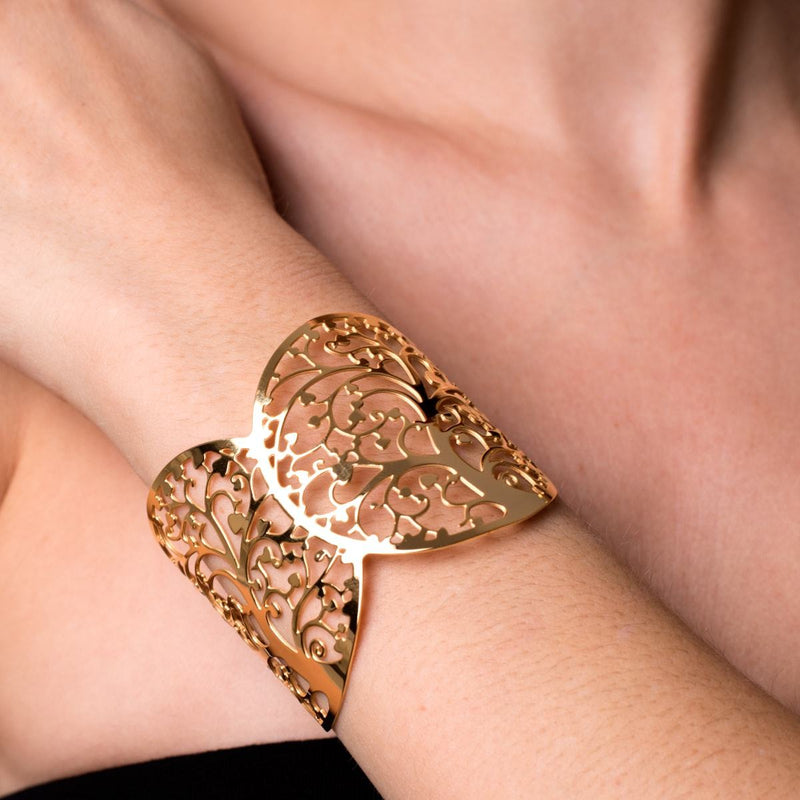 Baum des Lebens | 18 Karat Gold | Lasergeschnittene Manschette