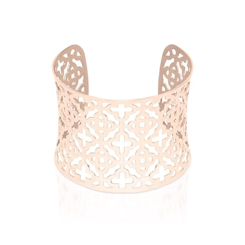 Kleeblatt | 18 Karat Roségold | Lasergeschnittene Manschette
