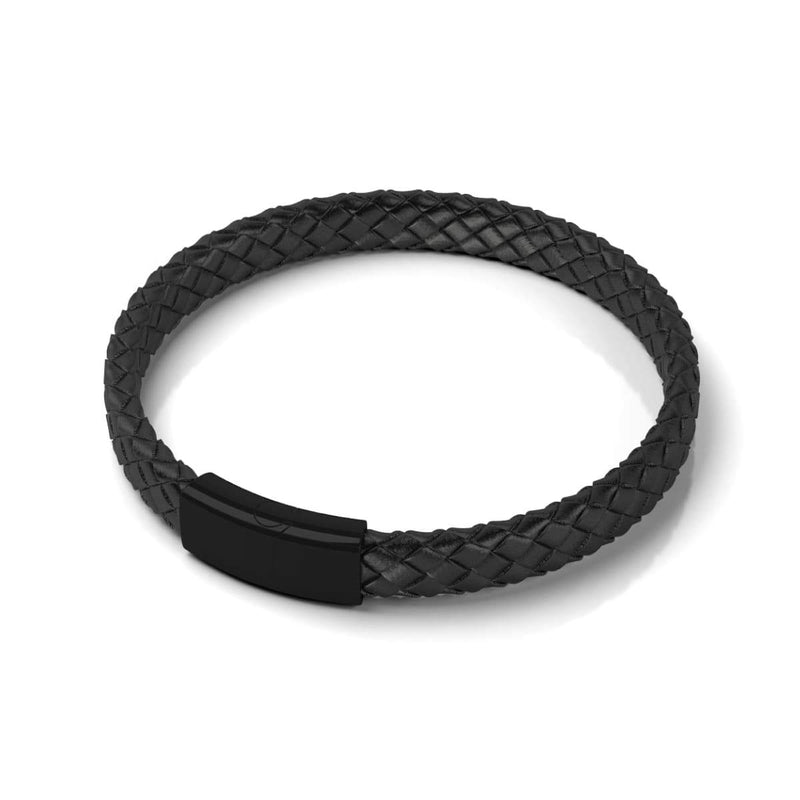 Rotguss | Unendlichkeitsgeflecht | Mini-Lederarmband