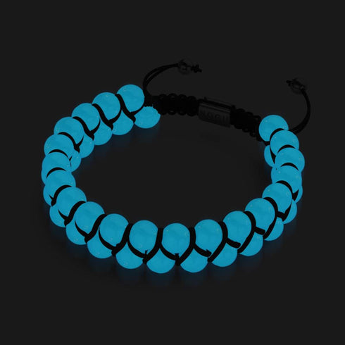 Lunar Blue | Lumos Keramik | Vitality Makramee Armband