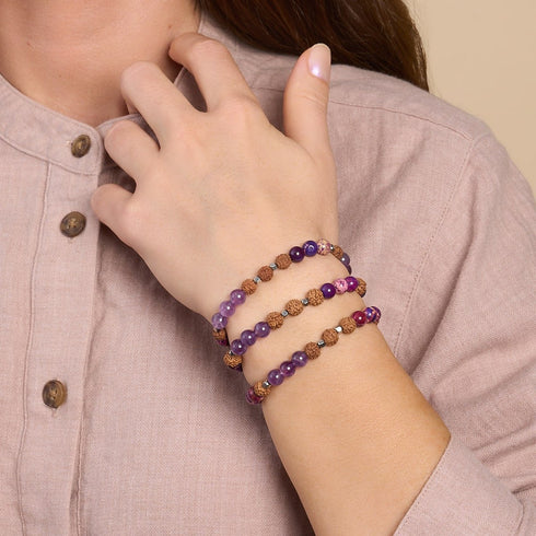 Erwachen | Edelstein Rudraksha | Mala Armband