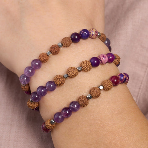 Erwachen | Edelstein Rudraksha | Mala Armband