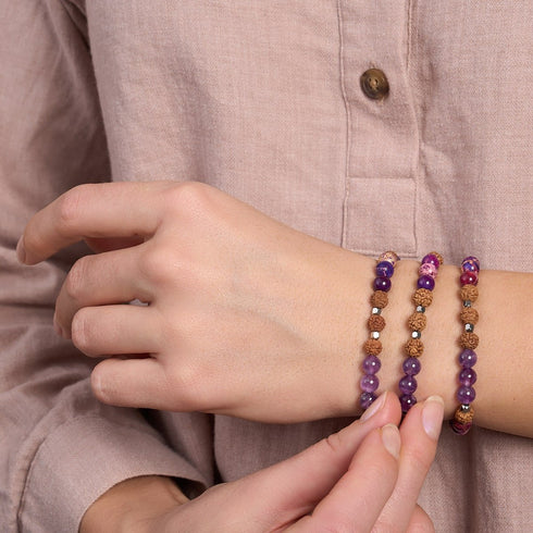Erwachen | Edelstein Rudraksha | Mala Armband