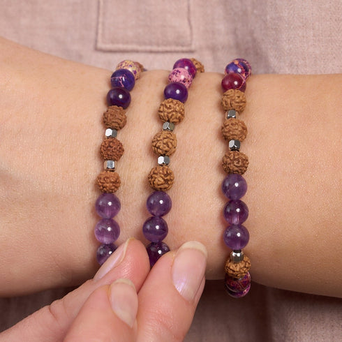 Erwachen | Edelstein Rudraksha | Mala Armband