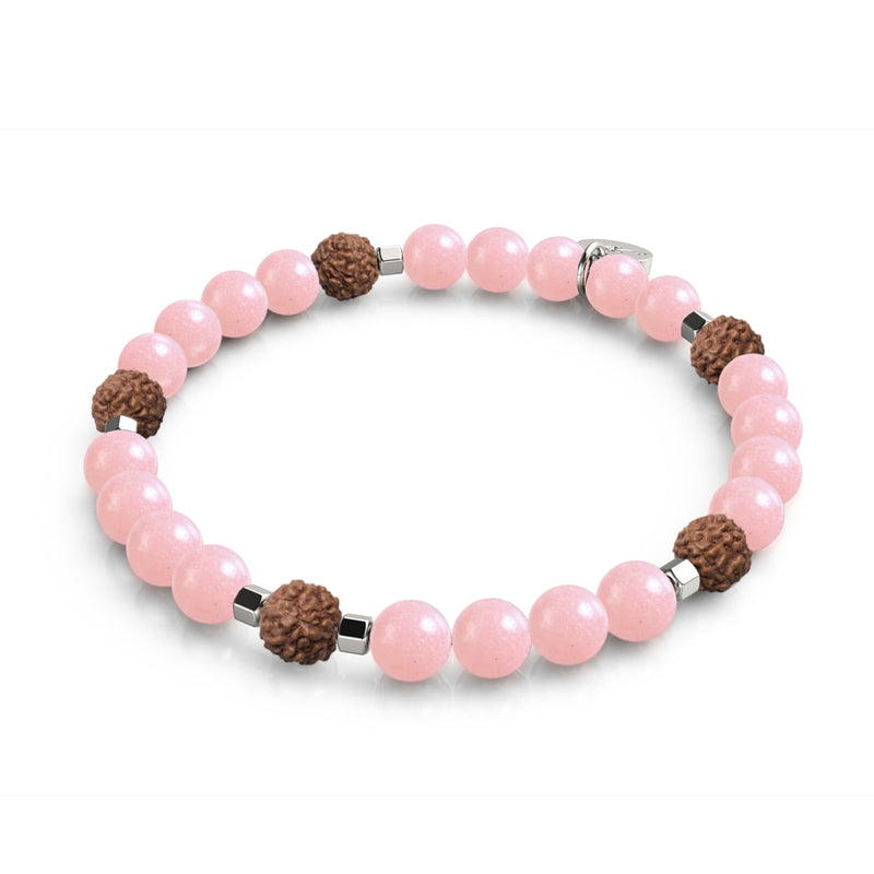 Licht des Nirvana | Edelstein x Lumos Rudraksha | Mala-Armband