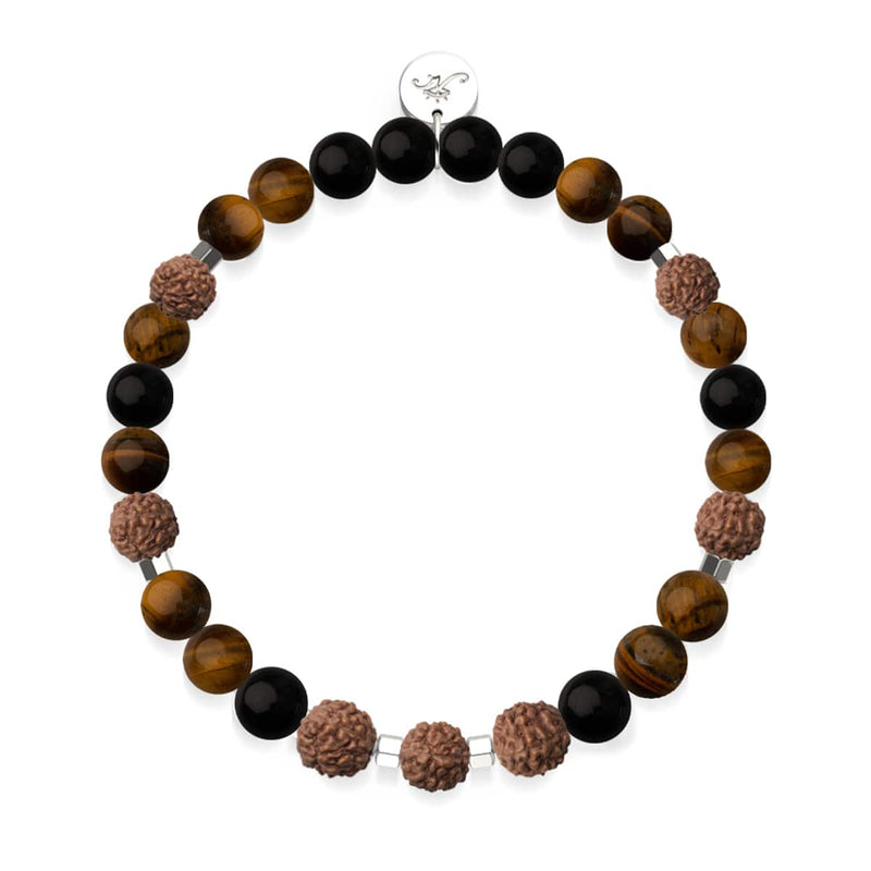 Schamane | Edelstein Rudraksha | Mala Armband