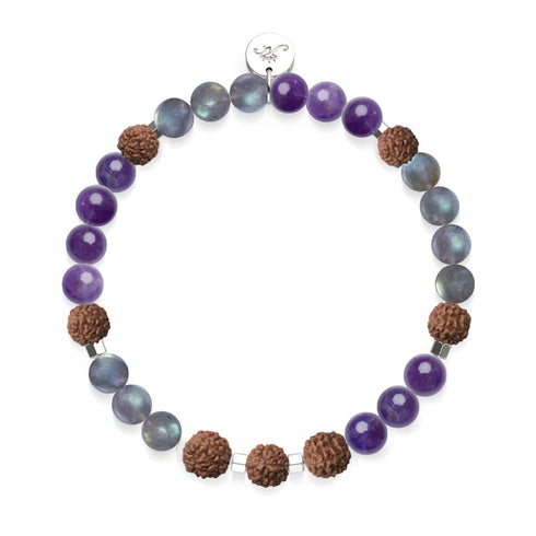 Shaolin Mönch | Edelstein Rudraksha | Mala Armband
