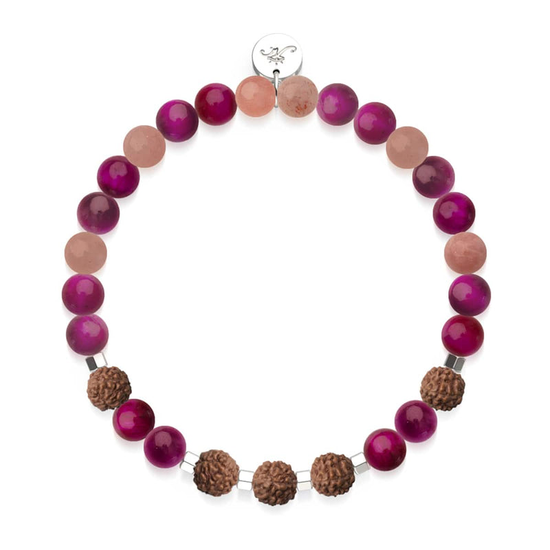 Sonnenwende | Edelstein Rudraksha | Mala Armband