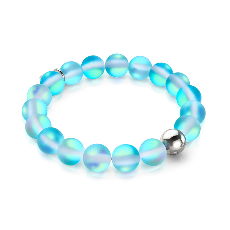 Aquamarin | Silber | Meerjungfrau Glas Statement Armband 