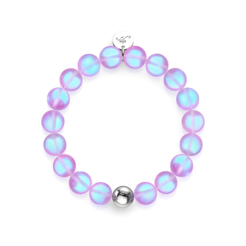 Lavendel | Silber | Meerjungfrau Glas Statement Armband 