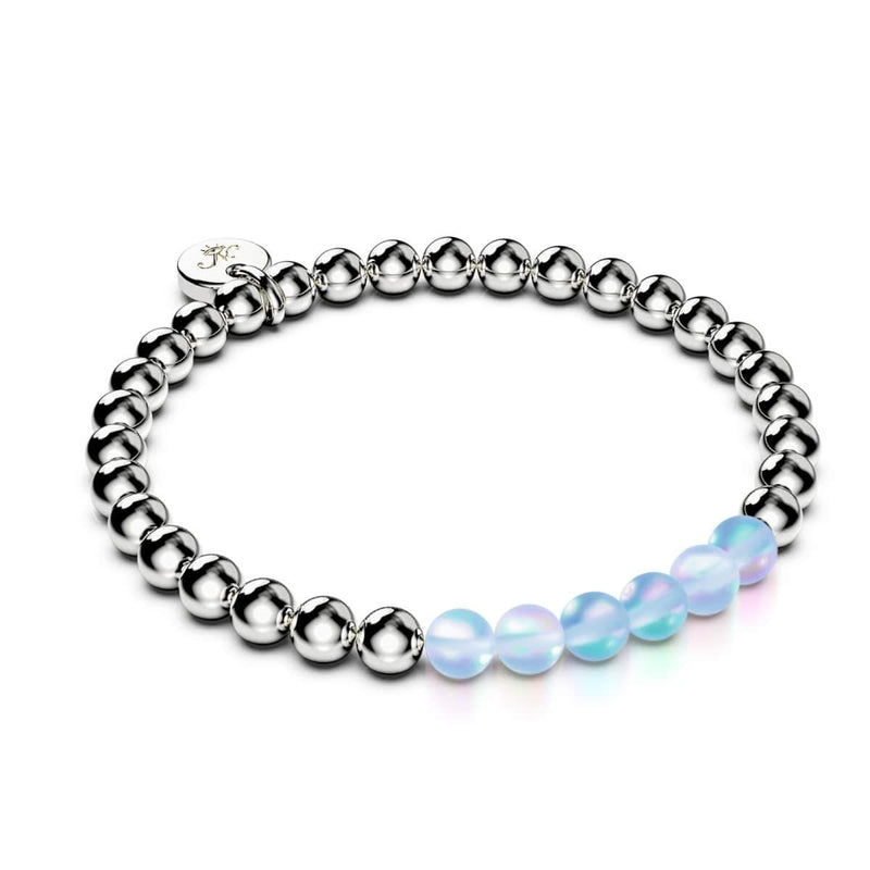Aquamarin | Silber | Meerjungfrau Glas Ausdruck Armband 