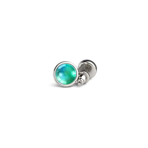 Chromata | 6 mm Stimmungsstein-Cabuchon-Ohrringe 