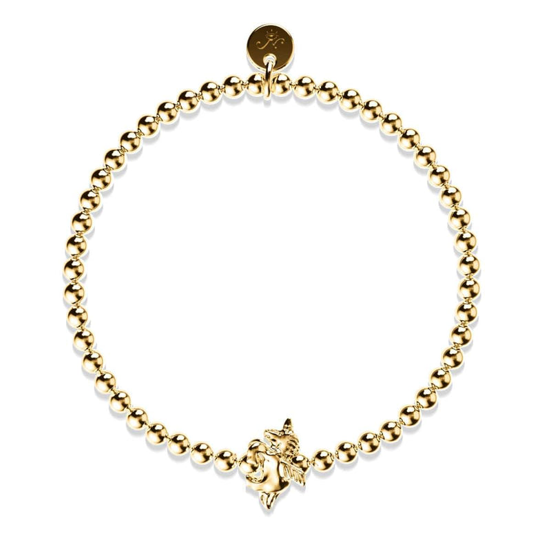 Pegasus | 18 Karat Gold | Armband mit geflügeltem Einhorn-Charm 