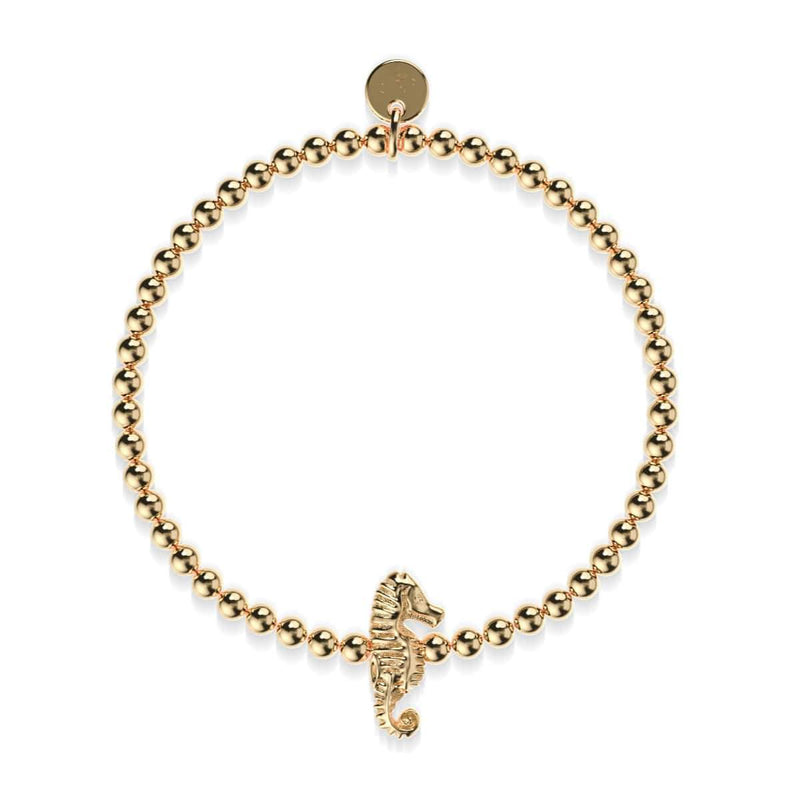 Riff | 18 Karat Gold | Seepferdchen-Charm-Armband 