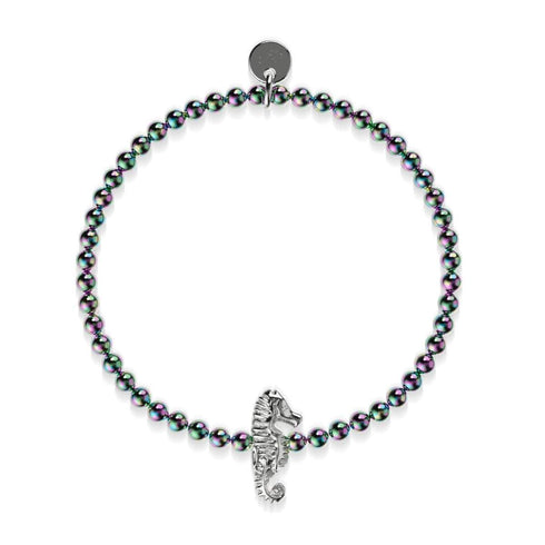 Riff | Einhorn Silber | Seepferdchen Charm Armband 