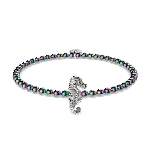 Riff | Einhorn Silber | Seepferdchen Charm Armband 