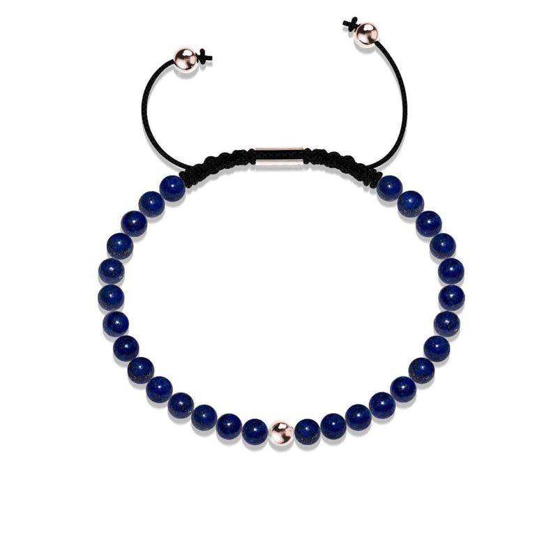 Lapis | Roségold Vermeil | Fokus Edelstein Makramee Armband 