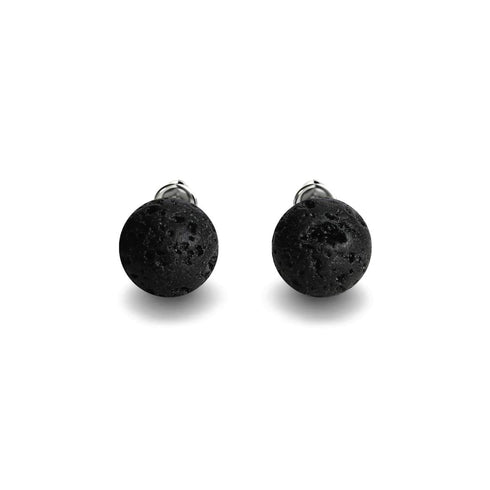 Lavastein-Diffusor | 925er Sterlingsilber | Edelstein-Ohrstecker