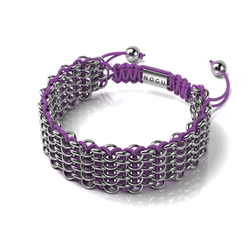 Bonobo Links | Deluxe Kismet Armband | Lila x Silber