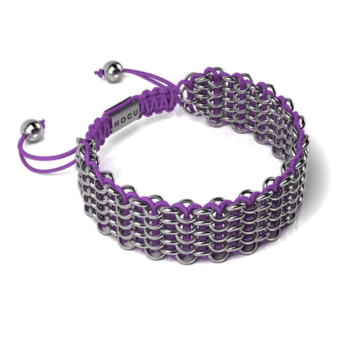 Bonobo Links | Deluxe Kismet Armband | Lila x Silber