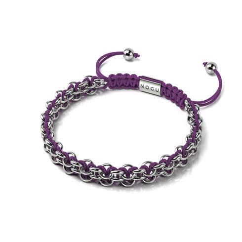 Bonobo Links | Mini Kismet Armband | Lila x Silber