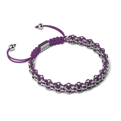 Bonobo Links | Mini Kismet Armband | Lila x Silber