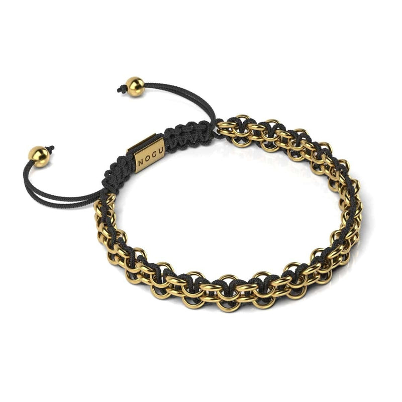 Löwenglieder | Mini-Kismet-Armband | Schwarz x Gold