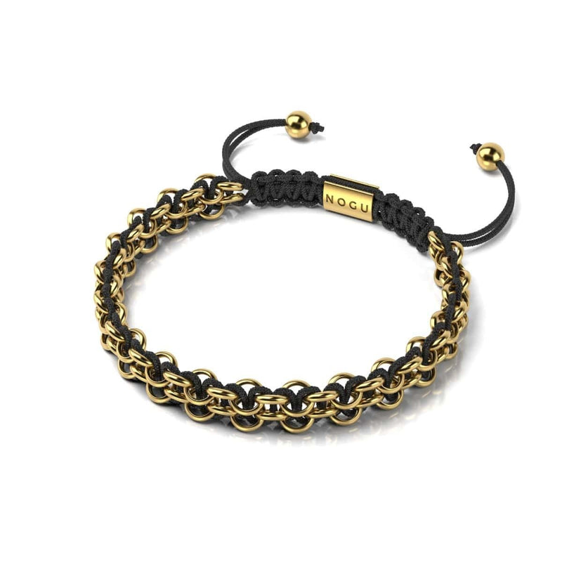 Löwenglieder | Mini-Kismet-Armband | Schwarz x Gold