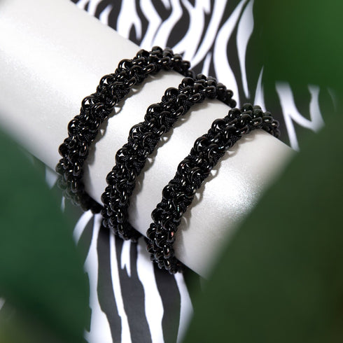 Mountain Gorilla Links | Mini Kismet Armband | Schwarz x Rotguss