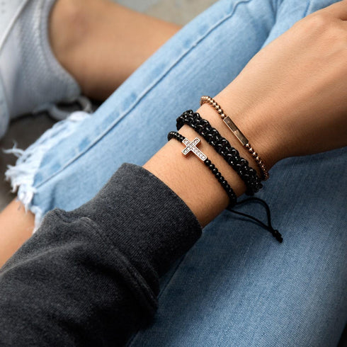 Mountain Gorilla Links | Mini Kismet Armband | Schwarz x Rotguss