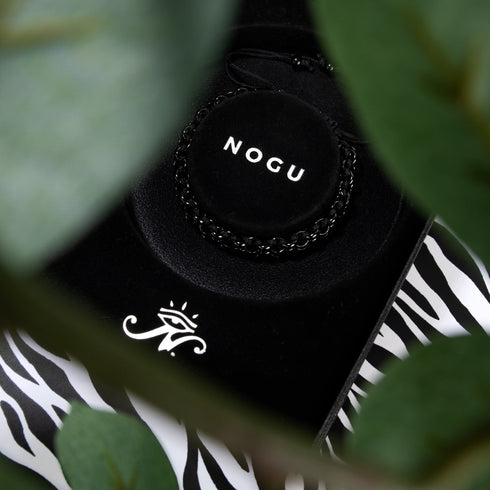 Mountain Gorilla Links | Mini Kismet Armband | Schwarz x Rotguss