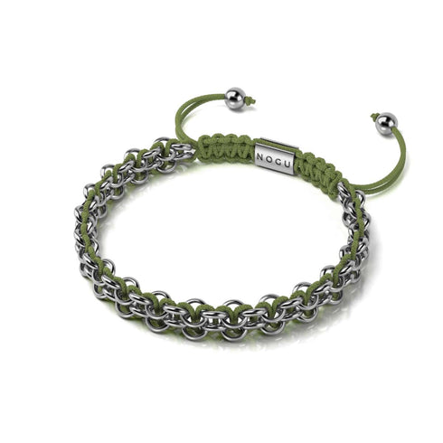 Wolf Links | Mini Kismet Armband | Evergreen x Silber
