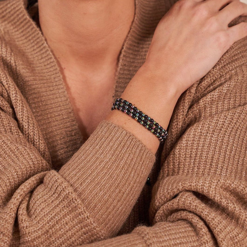 Dreifaltigkeit | Einhorn Silber x Rotguss | Dreireihiges Armband