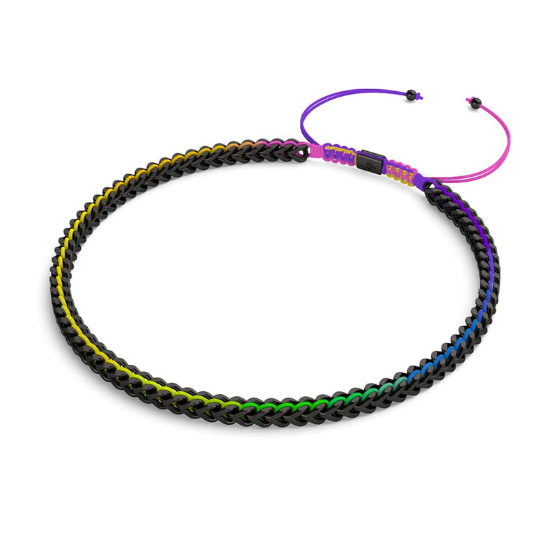 Spectrum x Gunmetal | Gaia Weizenkette | Choker Halskette