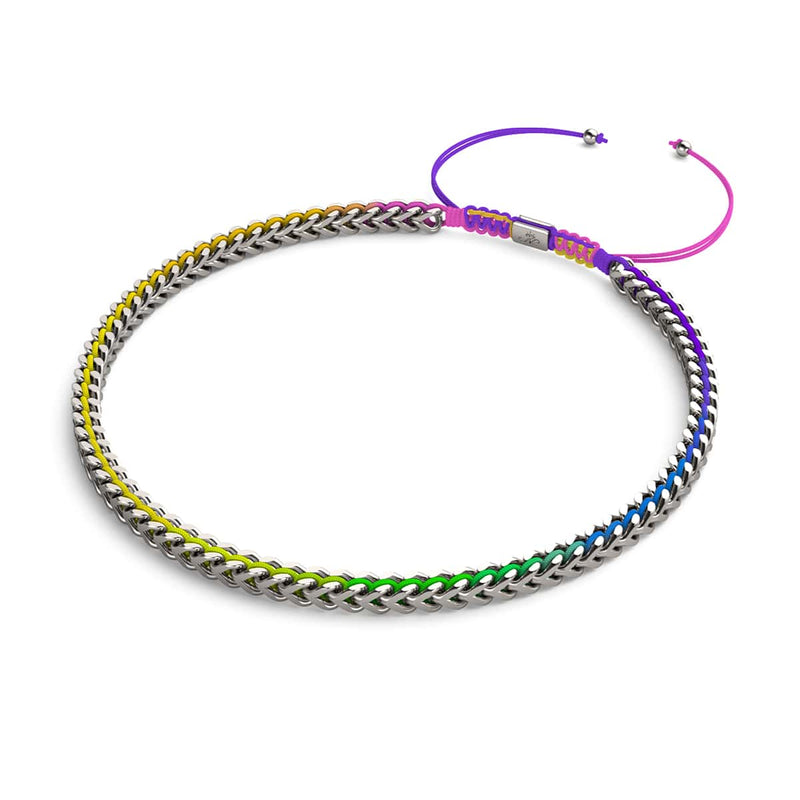 Spectrum x Silber | Gaia Weizenkette | Choker Halskette