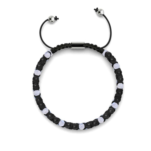 Mondstein x Lavastein | 925er Sterlingsilber | Mini-Diffusor-Armband