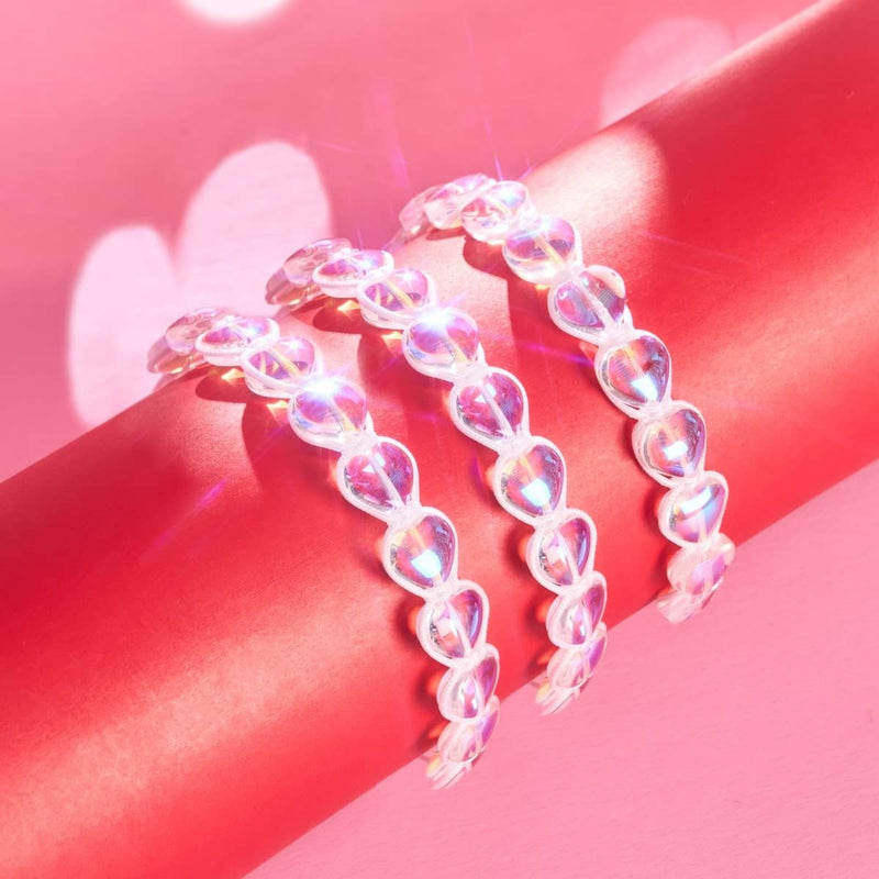 Regenbogen-Herzschnur | Feenglas-Charmballa-Armband