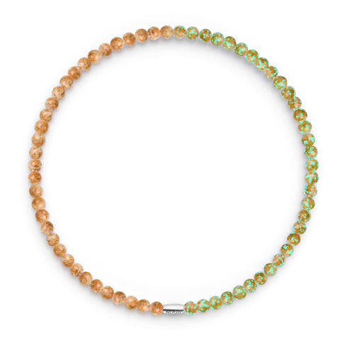 Aprikose | 925er Sterlingsilber | Firefly-Glasfolie