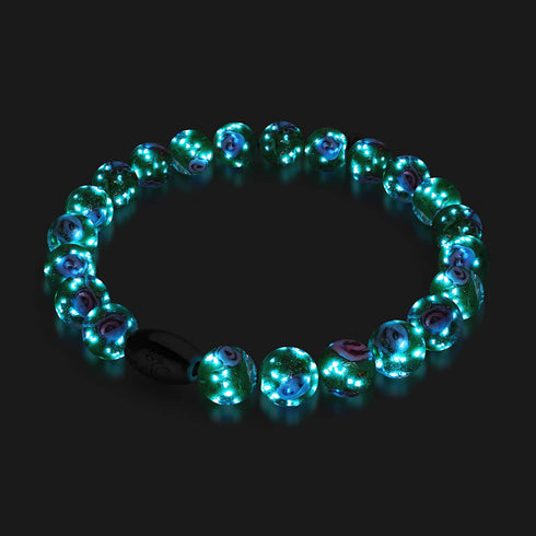 Blaue Mistel | 925 Sterling Silber | Firefly Glasgarten Armband