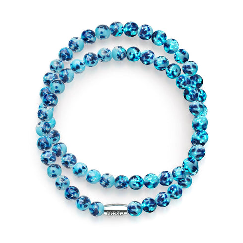 Blaue Gischt | 925er Sterlingsilber | Firefly-Glasummantelung