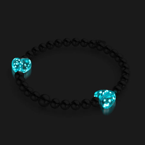 Petrol | Firefly Glasherzen Essence Armband 