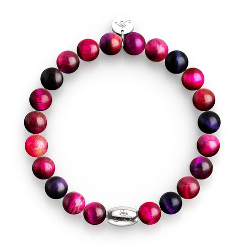 Mulberry Trance | 925 Sterling Silber | Galaxy Tigerauge Armband