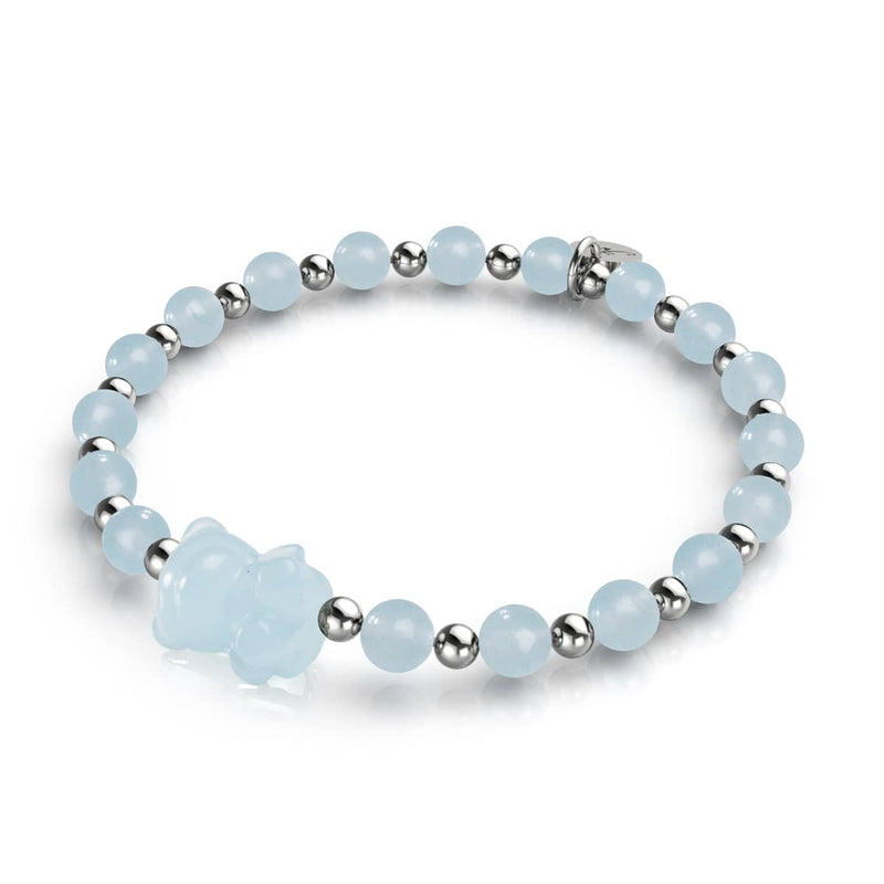 Oceanus | Gemmy Bear Armband | Aquamarin x Silber