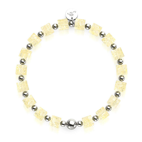 Gefrorene Limonade | Glitzerglas | Zuckerwürfel-Armband 