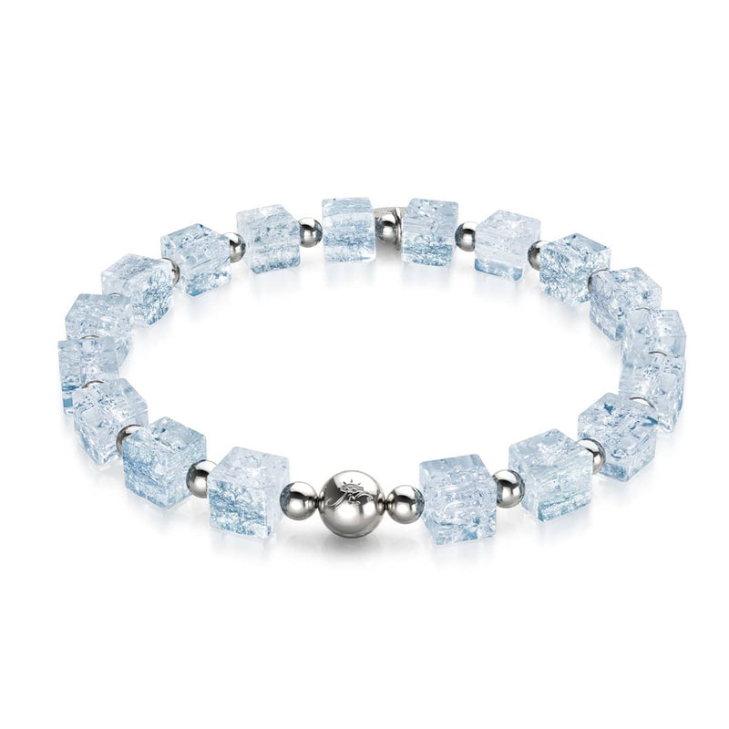 Eiswürfel | Glitzerglas | Zuckerwürfel-Armband 