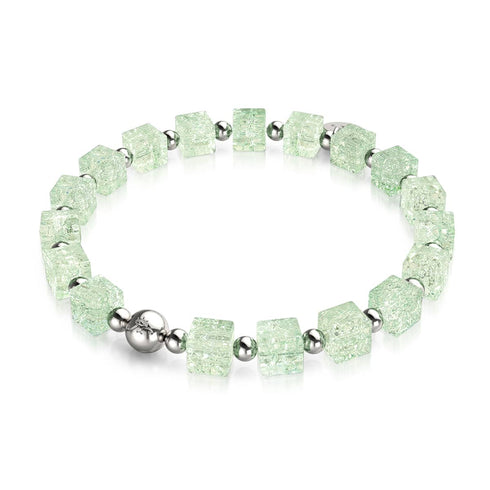 Eis-Matcha | Glitzerglas | Zuckerwürfel-Armband 