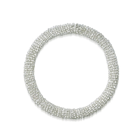 Leichte Wolken | Himalaya-Glasperlenarmband