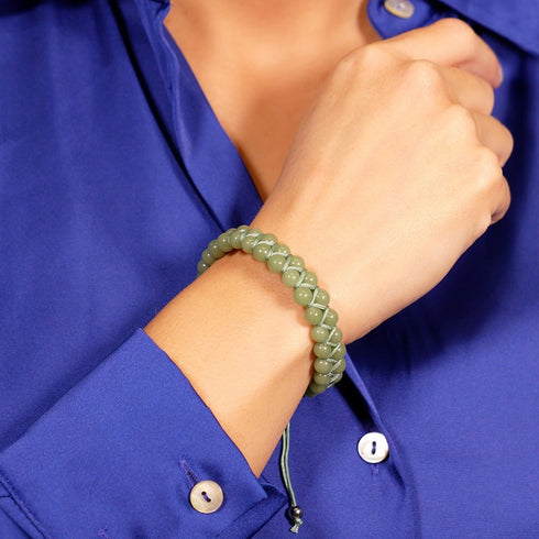 Viridian | Lumos Keramik | Vitality Makramee Armband