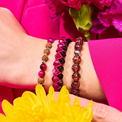 Sonnenwende | Edelstein Rudraksha | Mala Armband